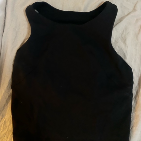 Lululemon wunder train high neck racer back tank, black US 2 - Picture 3 of 4